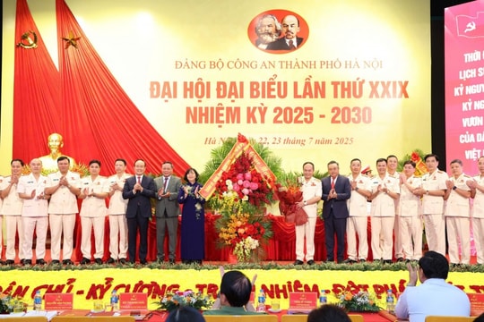 Xây dựng lực lượng Công an Thủ đô gương mẫu, vững mạnh, tinh nhuệ