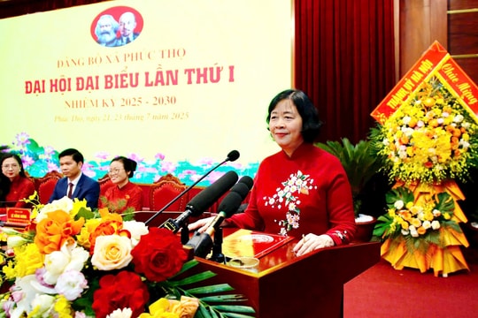 Bí thư Thành ủy Bùi Thị Minh Hoài: Phát huy văn hóa xứ Đoài, xây dựng người Phúc Thọ nhân ái, nghĩa tình, trách nhiệm