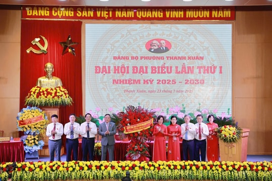 Đại hội đại biểu Đảng bộ phường Thanh Xuân lần thứ I, nhiệm kỳ 2025 - 2030 Xây dựng phường Thanh Xuân phát triển theo hướng văn minh, hiện đại
