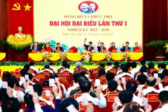 Đại hội đại biểu Đảng bộ xã Phúc Thọ lần thứ I nhiệm kỳ 2025-2030 thành công tốt đẹp