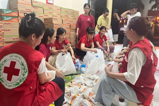 Hội Chữ thập đỏ Việt Nam cứu trợ khẩn cấp người dân vùng lũ Nghệ An