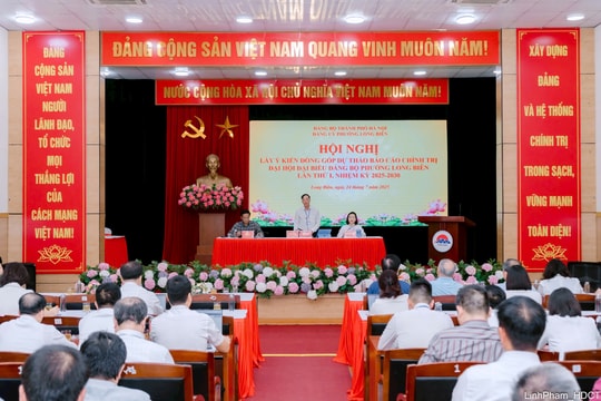 Phường Long Biên ghi nhận hàng trăm ý kiến đóng góp vào văn kiện Đại hội