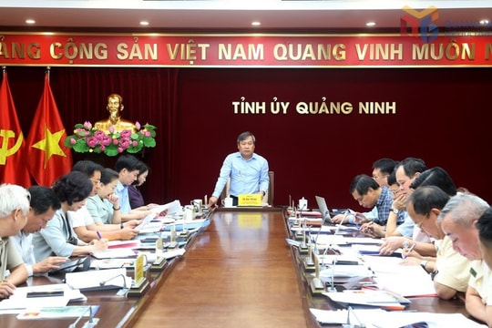 Ban Thường vụ Tỉnh ủy duyệt nội dung Đại hội Đảng bộ Công an tỉnh Quảng Ninh