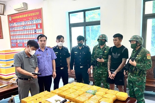 Bộ đội Biên phòng tỉnh Hà Tĩnh Bắt đối tượng vận chuyển hơn 45kg ma túy