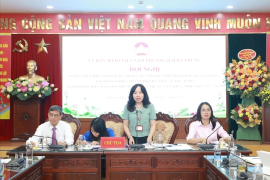 Phường Hai Bà Trưng góp ý dự thảo Báo cáo chính trị trình Đại hội Đảng bộ phường