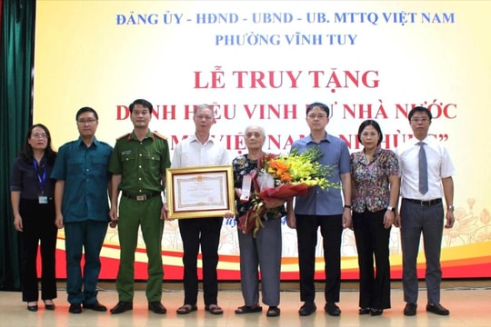 Truy tặng danh hiệu Bà mẹ Việt Nam Anh hùng đối với mẹ Nguyễn Thị Ngọ