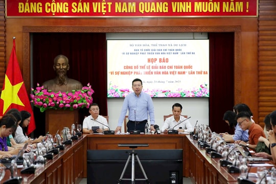 Nhiều điểm mới tại Giải Báo chí toàn quốc “Vì sự nghiệp phát triển Văn hóa Việt Nam” lần thứ III - năm 2025