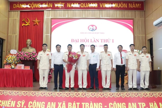 Đại hội Đảng bộ Công an xã Bát Tràng lần thứ nhất, nhiệm kỳ 2025 - 2030 thành công tốt đẹp