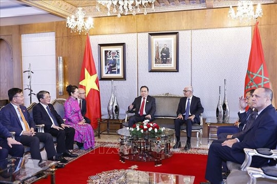 Chủ tịch Quốc hội Trần Thanh Mẫn và Phu nhân bắt đầu thăm chính thức Vương quốc Maroc