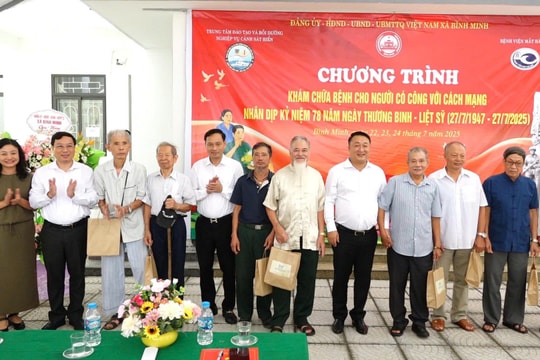 Xã Bình Minh (Hà Nội) Khám, tư vấn sức khỏe, cấp thuốc miễn phí cho người có công