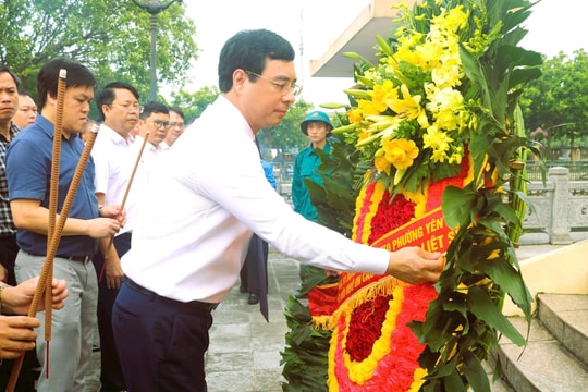 Phường Yên Sở dâng hương tưởng niệm các anh hùng liệt sĩ