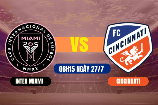 Inter Miami vs Cincinnati: Cuộc đối đầu đỉnh cao tại MLS 2025