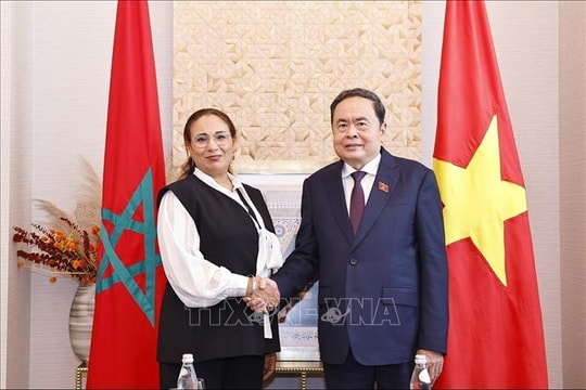 Chủ tịch Quốc hội Trần Thanh Mẫn tiếp Chủ tịch Nhóm Nghị sĩ hữu nghị Maroc - Việt Nam