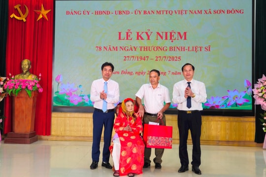 Xã Sơn Đồng kỷ niệm 78 năm Ngày Thương binh - Liệt sĩ