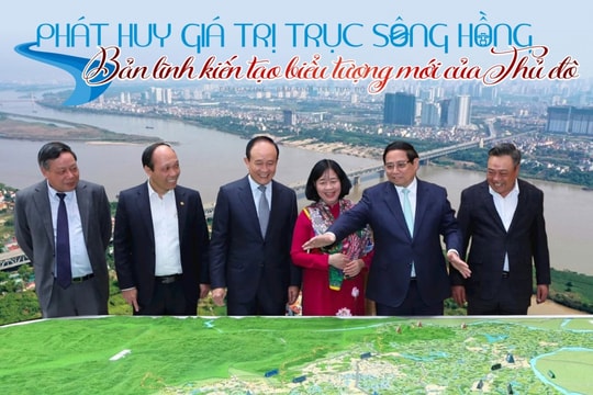 Phát huy giá trị trục sông Hồng Bản lĩnh kiến tạo biểu tượng mới của Thủ đô