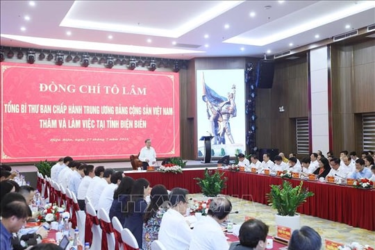 Tổng Bí thư Tô Lâm: Tinh thần “Điện Biên Phủ” phải tiếp tục được thắp lên như một mệnh lệnh phát triển