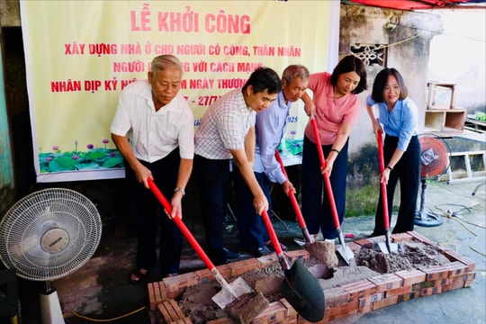 Khởi công xây dựng, sửa chữa 30 ngôi nhà ở cho người có công tại xã Kiều Phú