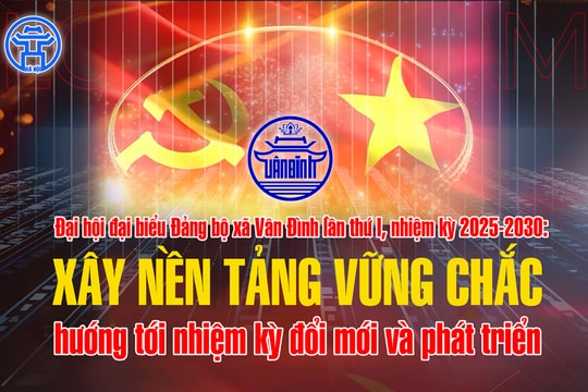 Đại hội đại biểu Đảng bộ xã Vân Đình lần thứ I, nhiệm kỳ 2025-2030:
Xây nền tảng vững chắc, hướng tới nhiệm kỳ đổi mới và phát triển
