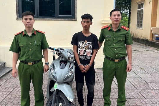 Nghệ An: Bắt giữ đối tượng trộm cắp xe ngay trước cổng bệnh viện