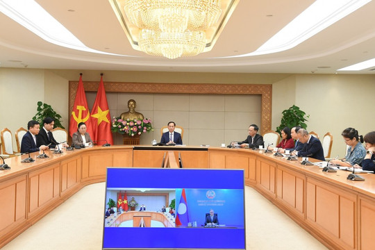 Việt Nam - Lào nhất trí phối hợp chặt chẽ vì hoà bình, ổn định và phát triển bền vững