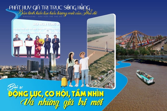 Phát huy giá trị trục sông Hồng - Bản lĩnh kiến tạo biểu tượng mới của Thủ đô Bài 2: Động lực, cơ hội, tầm nhìn và những giá trị mới
