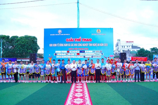 Khai mạc giải thể thao Khu kinh tế Đông Nam và các Khu công nghiệp tỉnh Nghệ An