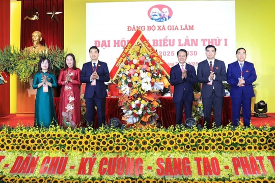 Đại hội đại biểu Đảng bộ xã Gia Lâm lần thứ I, nhiệm kỳ 2025 - 2030 Xây dựng xã Gia Lâm sớm trở thành phường giàu đẹp, văn minh, hiện đại
