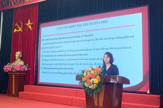Phường Bồ Đề dự kiến đổi tên 60 tổ dân phố