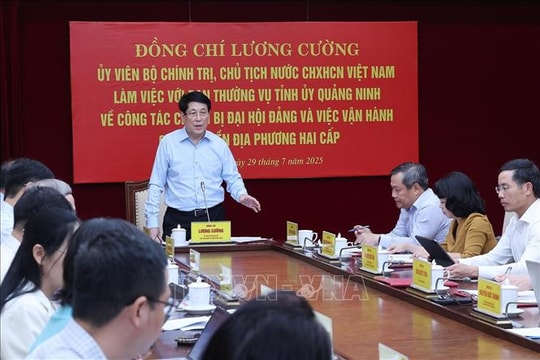 Chủ tịch nước: Quảng Ninh cần kịp thời tháo gỡ khó khăn, vướng mắc khi vận hành bộ máy mới