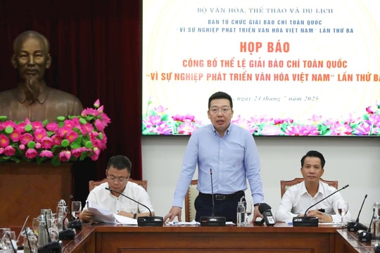 Điều chỉnh thời gian nhận tác phẩm dự Giải Báo chí toàn quốc “Vì sự nghiệp phát triển Văn hóa Việt Nam”