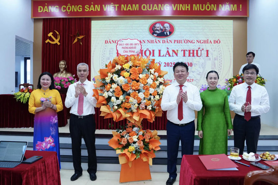 Đại hội Đảng bộ UBND phường Nghĩa Đô: Quyết tâm xây dựng chính quyền hiệu lực, hiệu quả