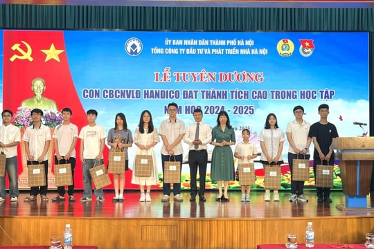 HANDICO tuyên dương con người lao động đạt thành tích cao năm học 2024 - 2025