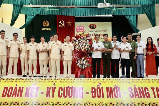 Công an xã Ứng Thiên: Khẳng định vai trò nòng cốt trong bảo vệ an ninh chính trị, giữ gìn trật tự an toàn xã hội