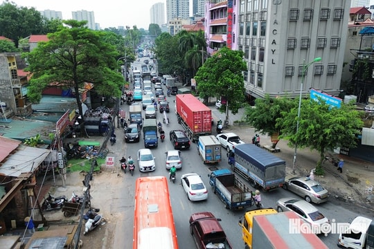 Hiện trạng đường 70 đoạn Hà Đông - Văn Điển chuẩn bị được cải tạo, nâng cấp