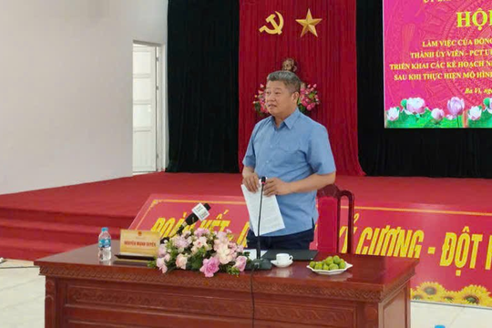 Xã Ba Vì cần tận dụng lợi thế, phát triển theo hướng xanh, sạch, đẹp