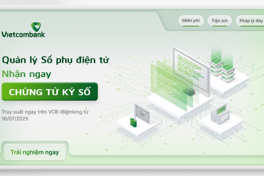 Ra mắt sổ phụ điện tử Vietcombank tạo đột phá trong số hóa dịch vụ tài chính doanh nghiệp