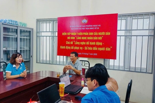 Phát huy vai trò Mặt trận với mô hình “Lắng nghe Nhân dân nói”
