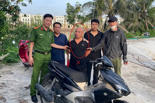 Thủy Nguyên (Hải Phòng): Bắt giữ đối tượng truy nã nguy hiểm, có 7 tiền án