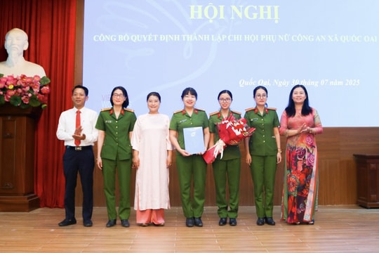 Quốc Oai ra mắt 10 Chi hội Phụ nữ trong lực lượng vũ trang và ngành giáo dục mầm non