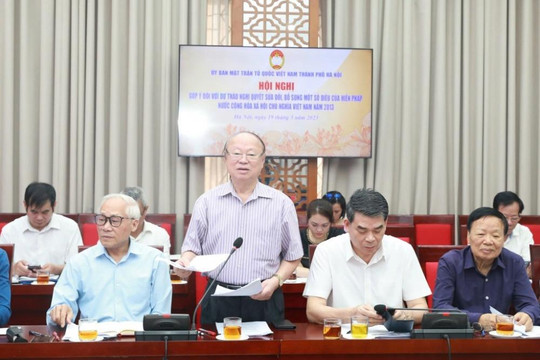 MTTQ Việt Nam Thành phố: Làm tốt công tác giám sát, phản biện xã hội, xây dựng Đảng, chính quyền