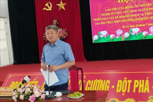 Xã Ba Vì cần tận dụng lợi thế, phát triển theo hướng xanh, sạch, đẹp