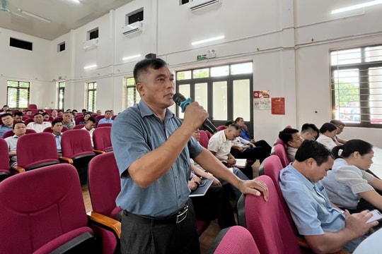 Cử tri các xã: Nội Bài, Sóc Sơn, Đa Phúc, Trung Giã, Kim Anh kiến nghị nhiều vấn đề dân sinh bức xúc