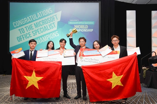 Đội tuyển Việt Nam giành Huy chương vàng cuộc thi tin học văn phòng thế giới