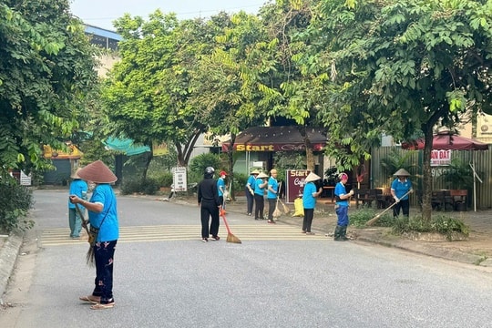 Xã Đại Thanh (Hà Nội) Chỉnh trang cảnh quan đô thị chào mừng 80 năm Quốc khánh