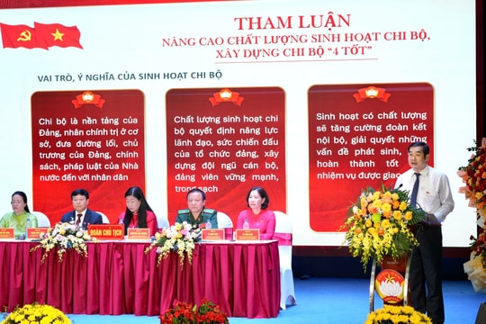 Đại hội Đảng bộ MTTQ Việt Nam TP Hà Nội lần thứ I Nâng cao chất lượng sinh hoạt Đảng theo mô hình Chi bộ “4 tốt”