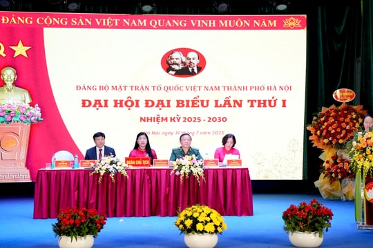 Khai mạc Đại hội đại biểu Đảng bộ MTTQ Việt Nam thành phố Hà Nội lần thứ I, nhiệm kỳ 2025 - 2030