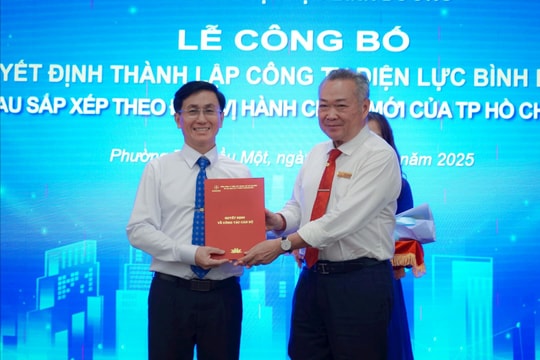 EVNHCMC công bố thành lập 9 công ty điện lực mới