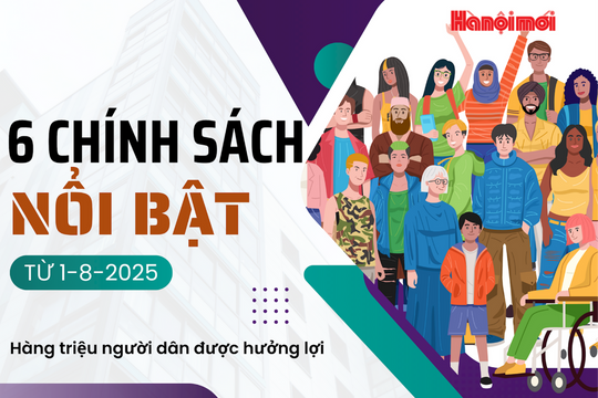 6 chính sách lớn ảnh hưởng hàng triệu người dân từ 1-8-2025