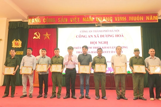 Xã Dương Hòa phát huy vai trò Tổ bảo vệ an ninh trật tự cơ sở