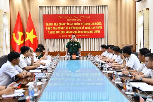 Vùng 5 Hải quân bảo đảm môi trường làm việc an toàn, chính quy, sẵn sàng chiến đấu cao